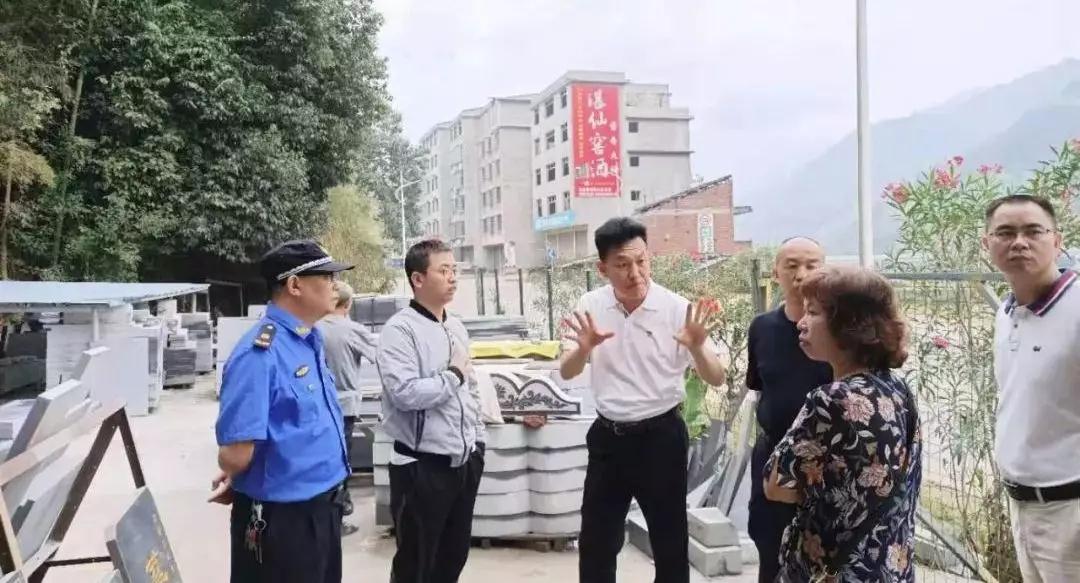 中國福建省南平市政和縣拆除4家石材加工場，拆除面積達1360平方米