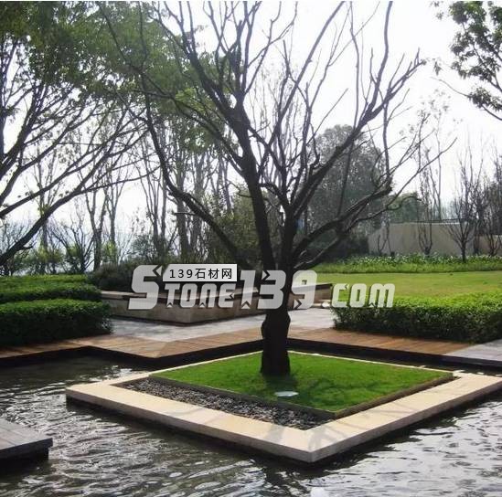 花崗巖石材樹池園藝環境石應用案例欣賞