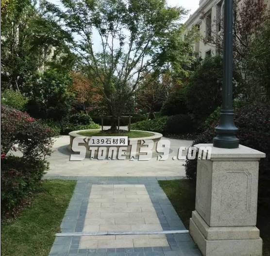 花崗巖石材樹池園藝環境石應用案例欣賞