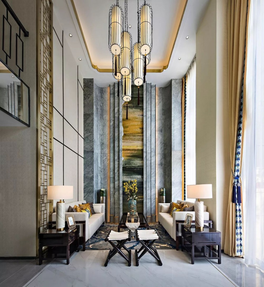 文人書香氣息濃厚的大理石背景墻裝飾風(fēng)格