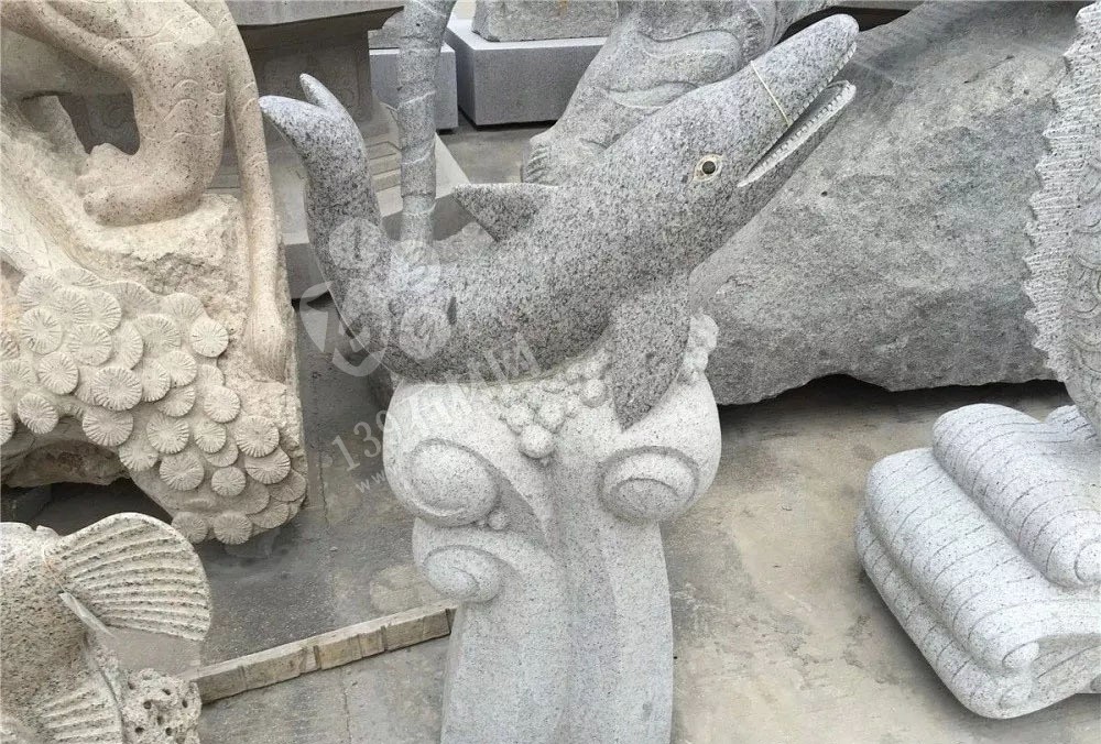 漁業石雕主題海洋生物館 寓意生動形象 栩栩如生