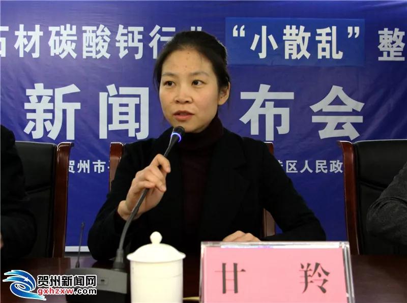 廣西賀州市石材碳酸鈣行業(yè)“小散亂”整治工作新聞發(fā)布會(huì)召開(kāi)