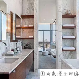 有一款炫富，叫別人家的大理石洗手臺