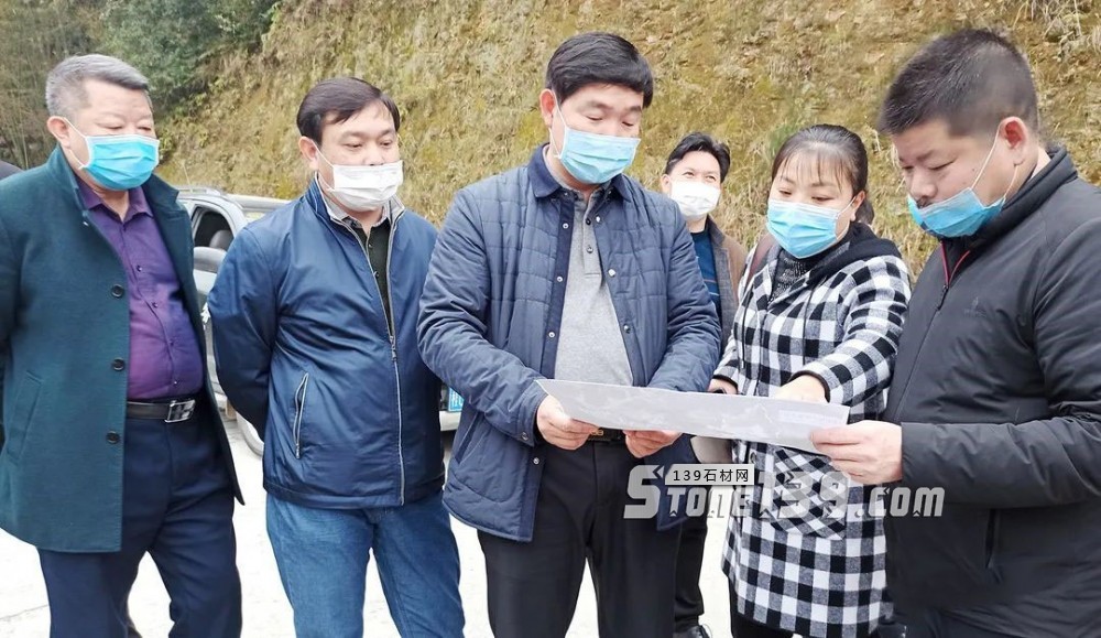 廣西資源縣縣長調(diào)研資源縣石材產(chǎn)業(yè)復(fù)工復(fù)產(chǎn)、發(fā)展整改等工作，附海浪花 浪花白  資江灰產(chǎn)品欣賞！