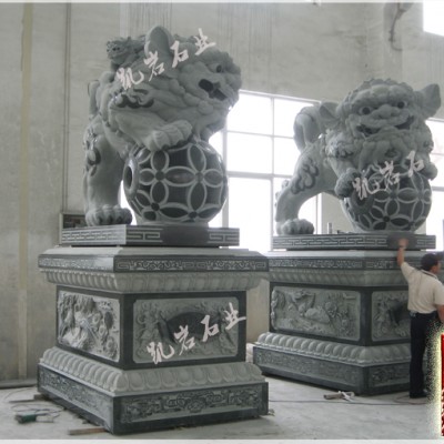 動物石雕石獅子石雕獅子的象征意義-凱巖石業