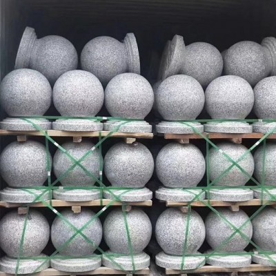 福建芝麻灰小規格石材擋車球