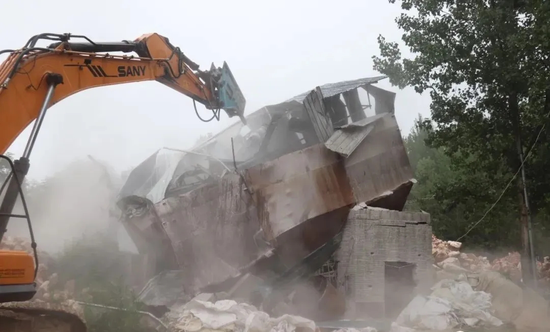 河南淅川縣上集鎮又拆2家石材廠！石材行業被中央環保嚴抓！