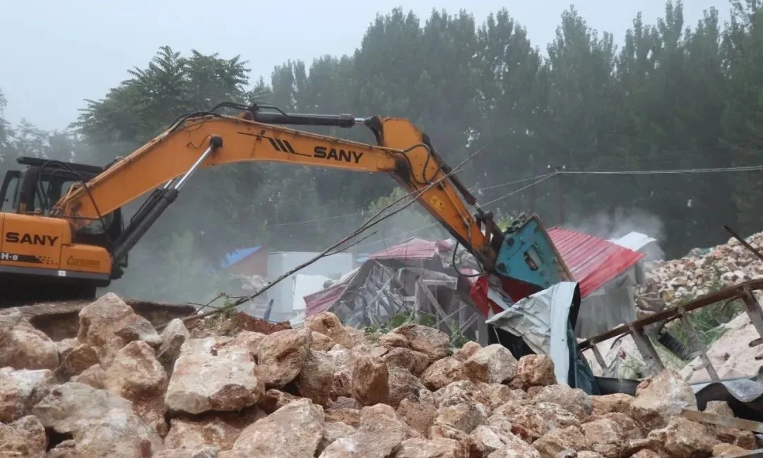 河南淅川縣上集鎮又拆2家石材廠！石材行業被中央環保嚴抓！