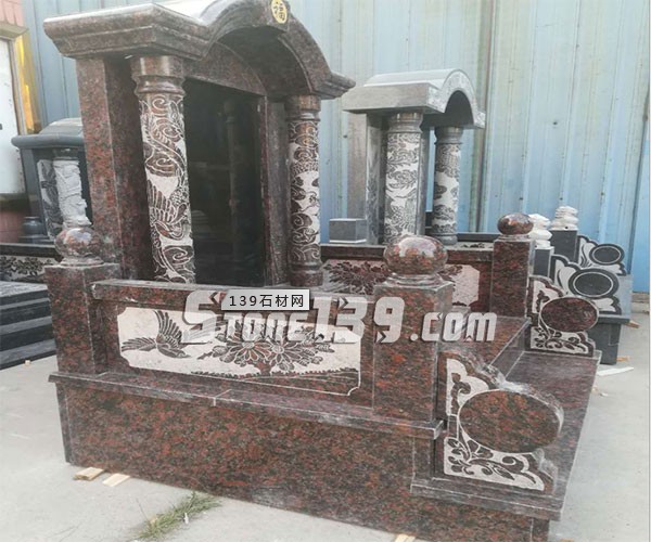 英國(guó)棕花崗巖墓碑2