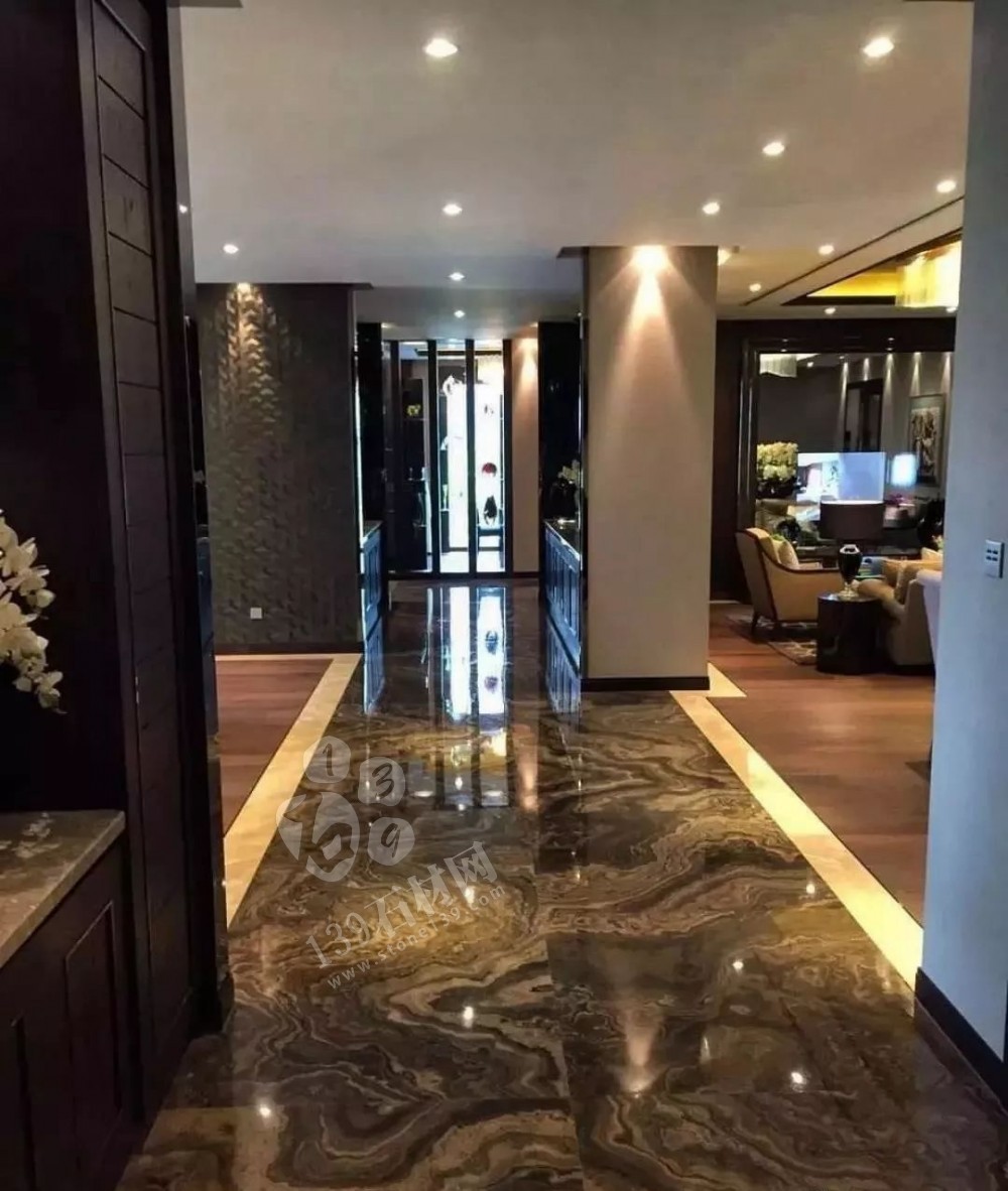 高端進口咖啡色木紋大理石-帶您認識奧巴馬木紋