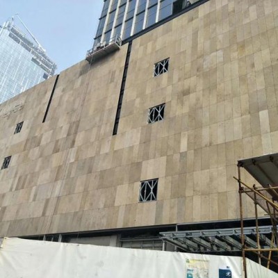 葡萄牙米黃外墻干掛應用