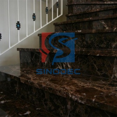 大理石成品批發 別墅石材旋轉樓梯異型加工米黃大理石