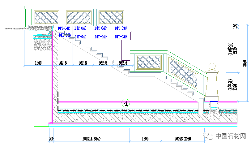 石材小小一張立面圖，生產加工少不了