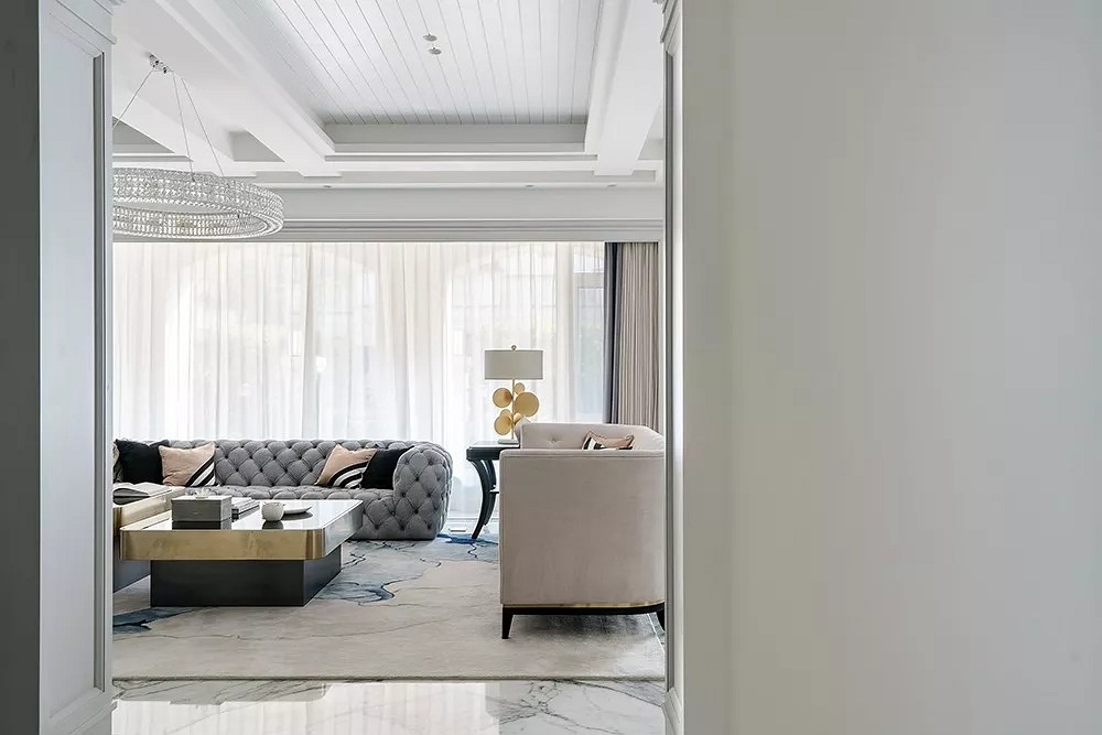 黑白大理石+金屬線,精致優雅的完美搭配