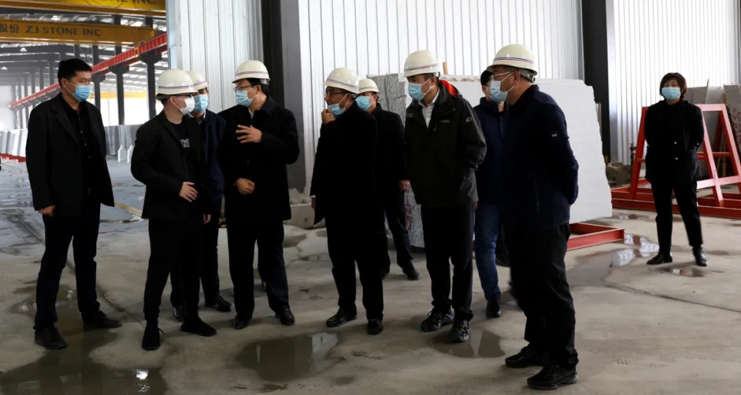 吉林省副省長赴中國(北部)蛟河石材循環經濟產業園調研