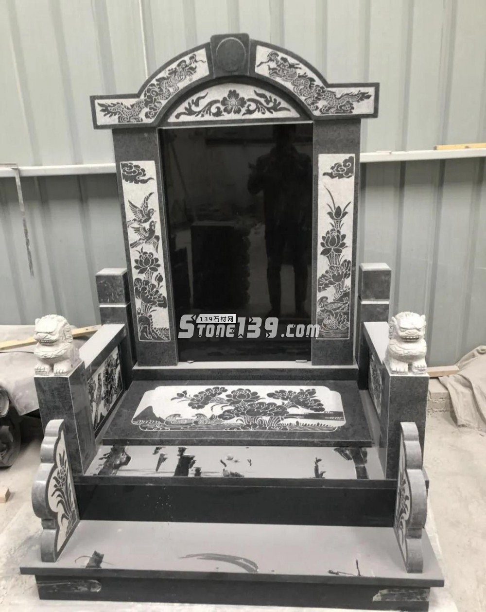 純黑色墓碑石好料還是中國(guó)的山西黑