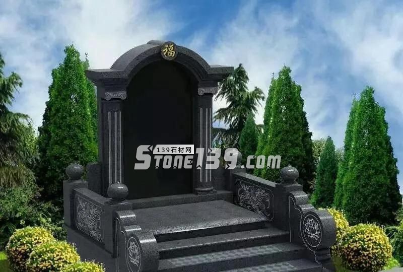 純黑色墓碑石好料還是中國(guó)的山西黑