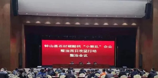廣西省鐘山縣召開石材碳酸鈣生產環境綜合治理“百日攻堅”行動部署會暨整改提升現場會