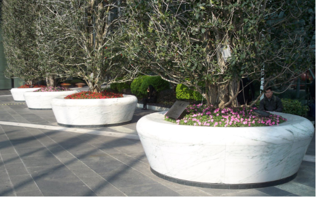 晏輝：用石材做的花盆真的人見人愛，每一款都獨具味道