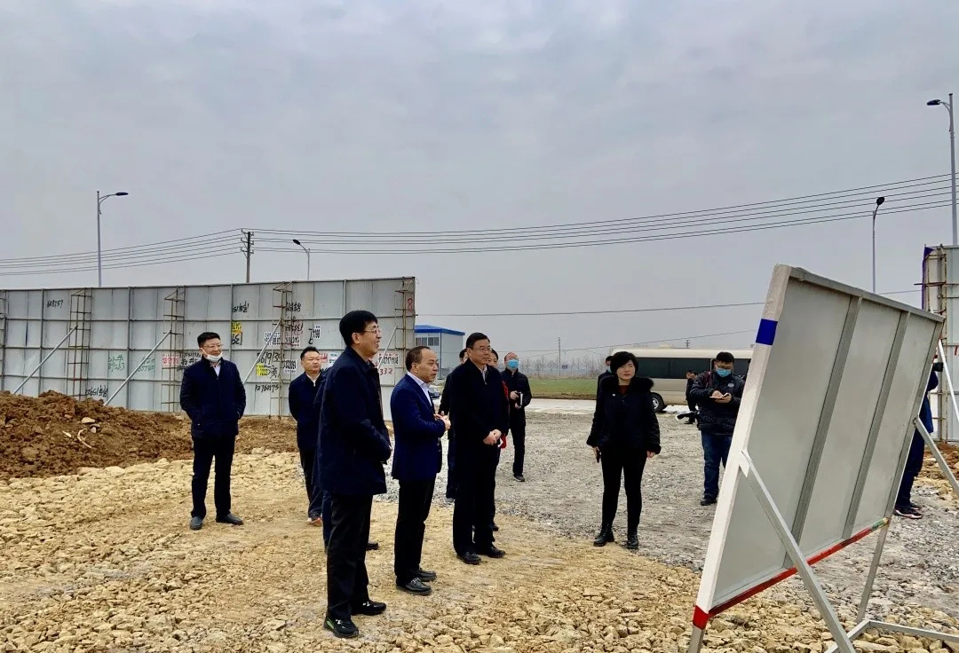 孝感市政府領導蒞臨湖北國際石材城項目視察指導工作