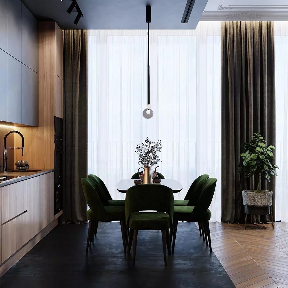 大理石高級灰搭配裝飾，橫豎都有范