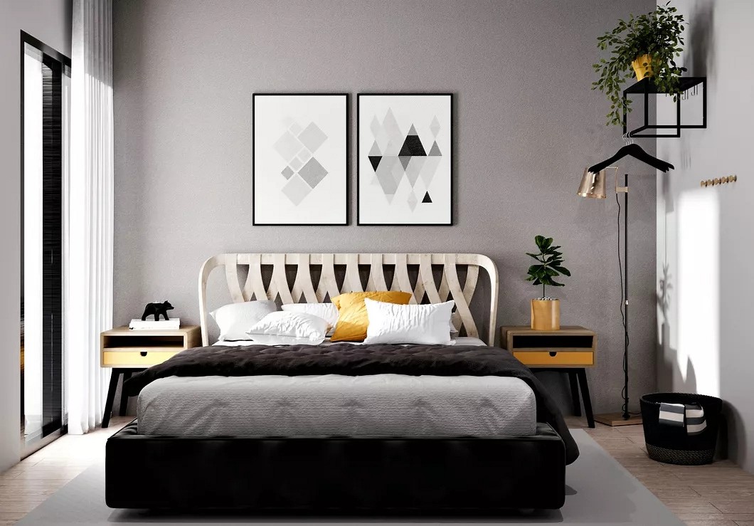 大理石高級灰搭配裝飾，橫豎都有范