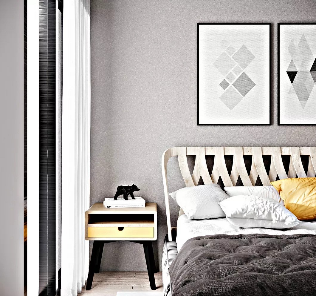 大理石高級灰搭配裝飾，橫豎都有范