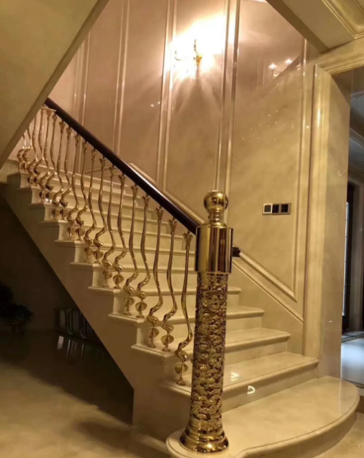 石材裝飾知識：大理石樓梯護墻板怎么設計？