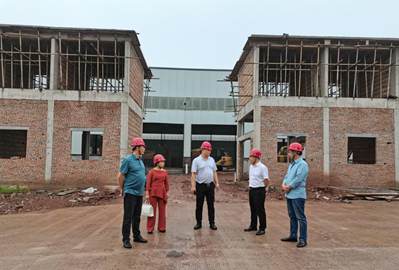 四川黑石產地興文縣工商聯走訪調研興文縣福尚石材有限公司