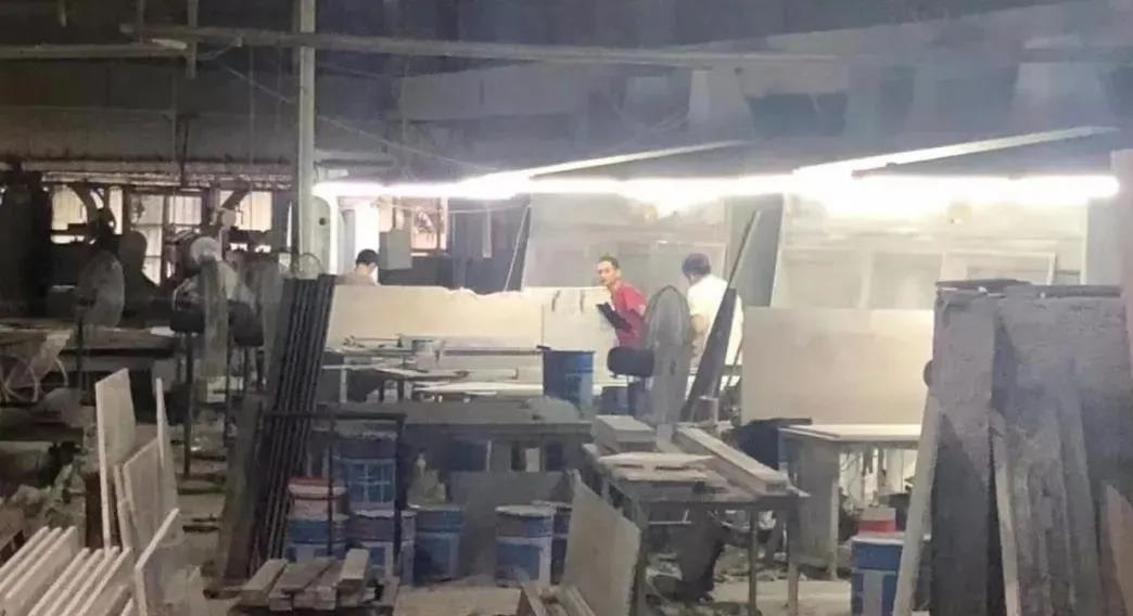 廣東省揭陽一家石材加工廠因環境問題被普寧市生態環境部門查處