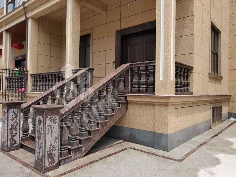 私人別墅住宅石材欄桿（花崗巖進口和國產對比）