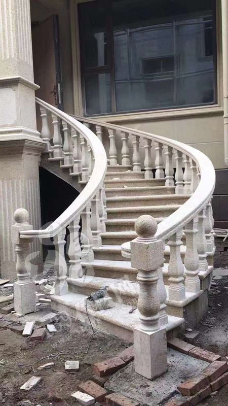 私人別墅住宅石材欄桿（花崗巖進口和國產對比）