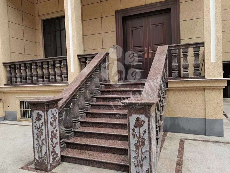 私人別墅住宅石材欄桿（花崗巖進口和國產對比）