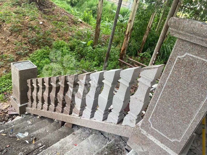 私人別墅住宅石材欄桿（花崗巖進口和國產對比）