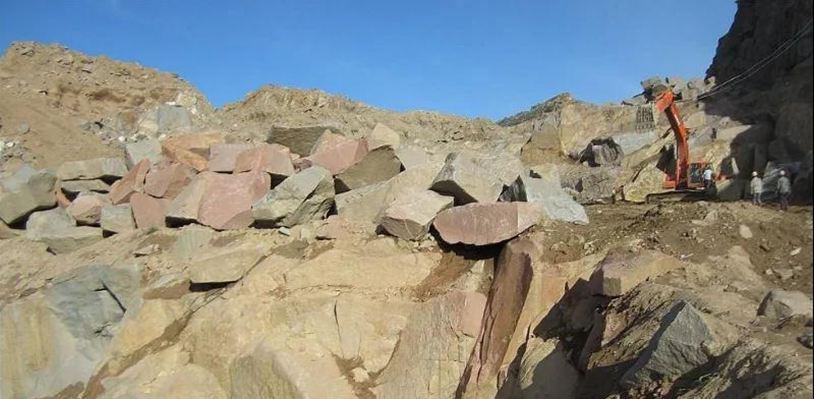 山西呂梁市興縣石材產區產品興縣紅石材（礦山、荒料、產品、應用案例）介紹
