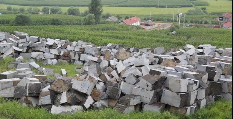 吉林省磐石市花崗巖產區吉祥黑、吉祥紅石材及礦山鑒賞！