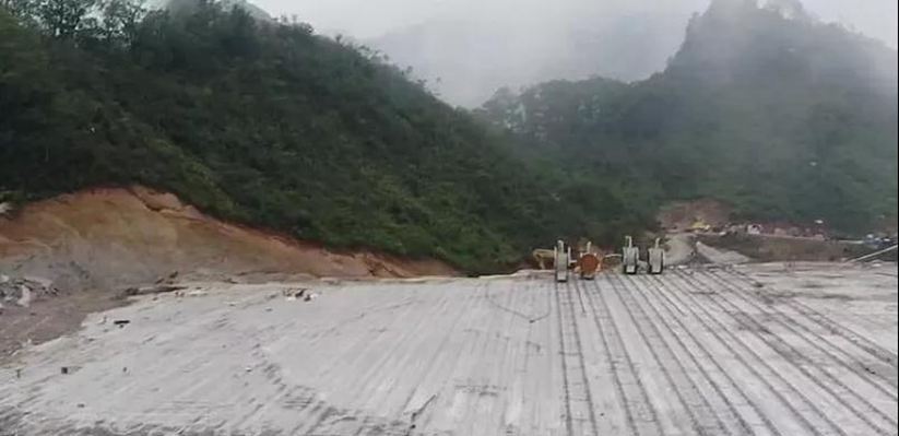 陜西芝麻灰花崗巖產區商洛市鎮安縣礦山及石材欣賞