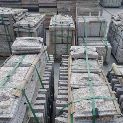 江西黃銹石蘑菇石成品