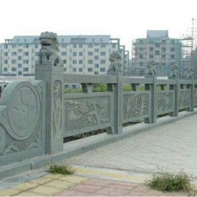 青石欄桿，石雕欄桿，石欄板，橋欄板