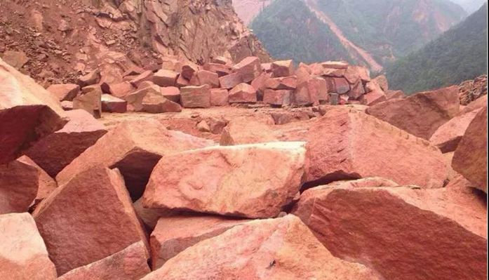 四川雅安滎經縣石材產品中國紅、滎經紅、雅蒙黑石材