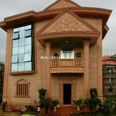 江澤紅、帝王紅石材別墅家裝應(yīng)用案例