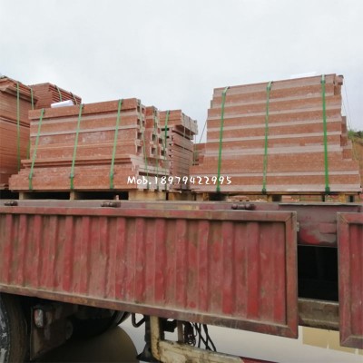 資溪紅花崗巖（光澤紅）成品發(fā)汽運(yùn)走工地 帝王紅、富貴紅石材