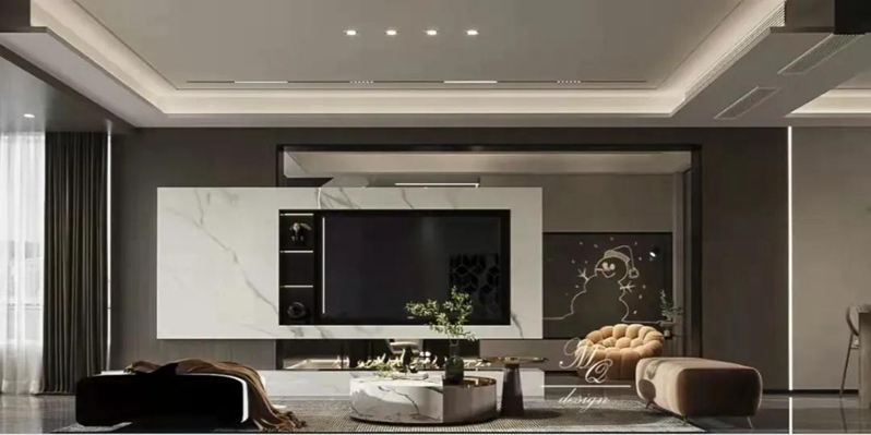 “懸空”石材背景墻怎么設(shè)計(jì)？怎么安裝？