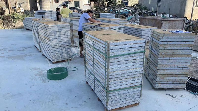 石材菠蘿面用機打和手工有什么區別？