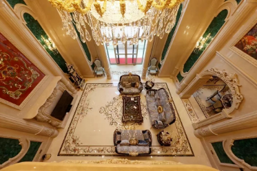 環球石材別墅大理石拼花案例