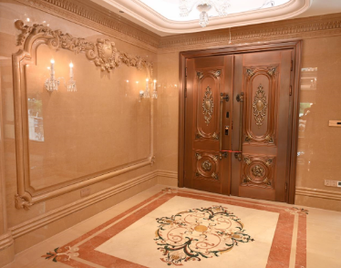 環球石材別墅大理石拼花案例