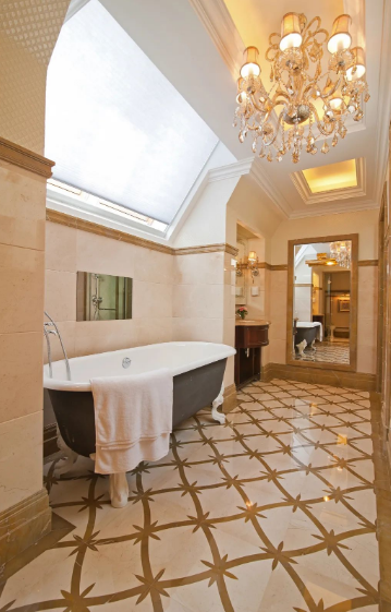 環球石材別墅大理石拼花案例