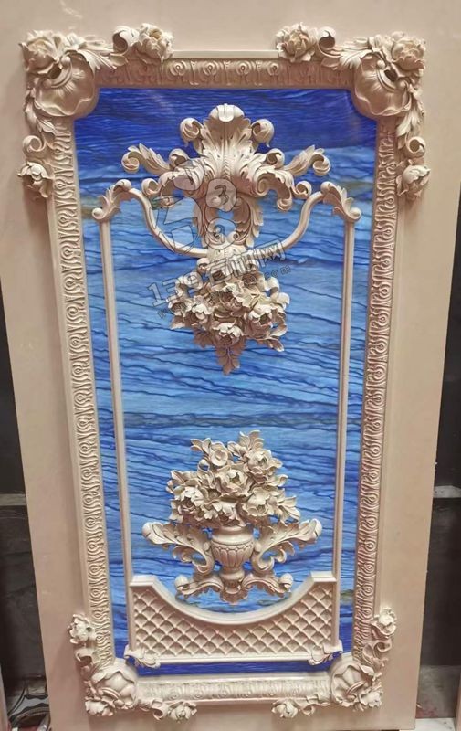 奢石畫內(nèi)裝墻面歐式風(fēng)格欣賞（藍(lán)與綠） 