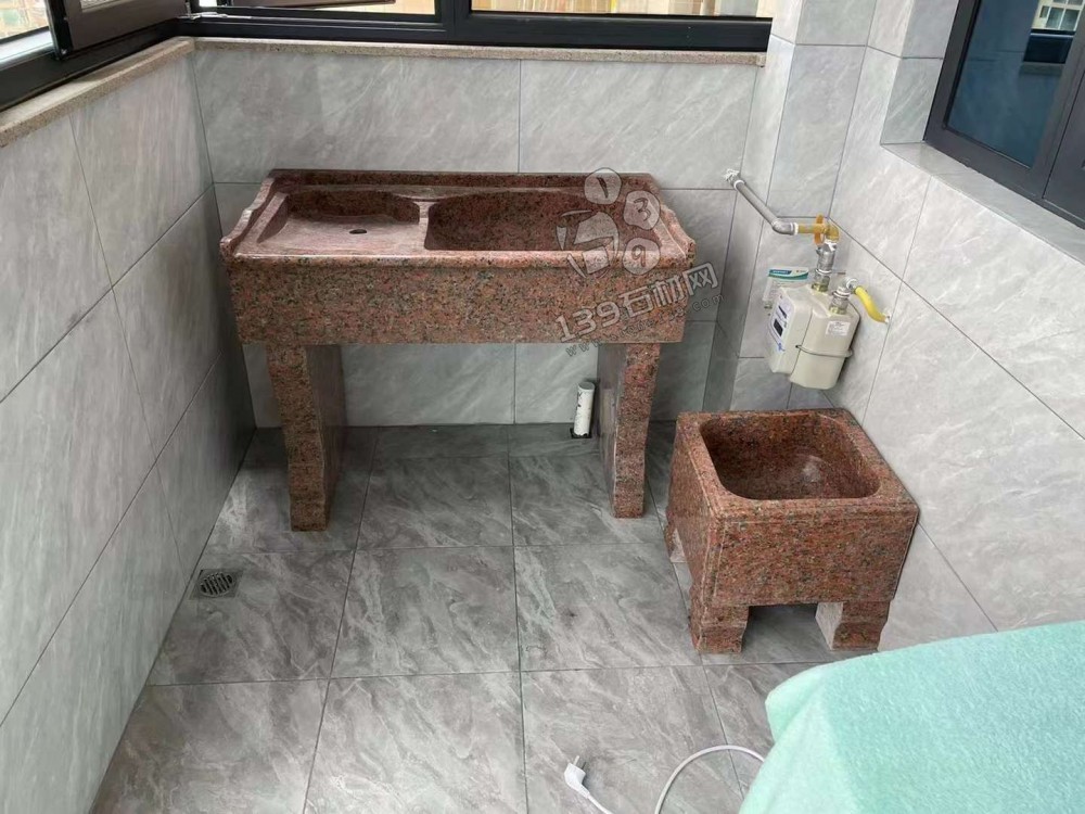 天然石材一體洗衣池家裝應(yīng)用