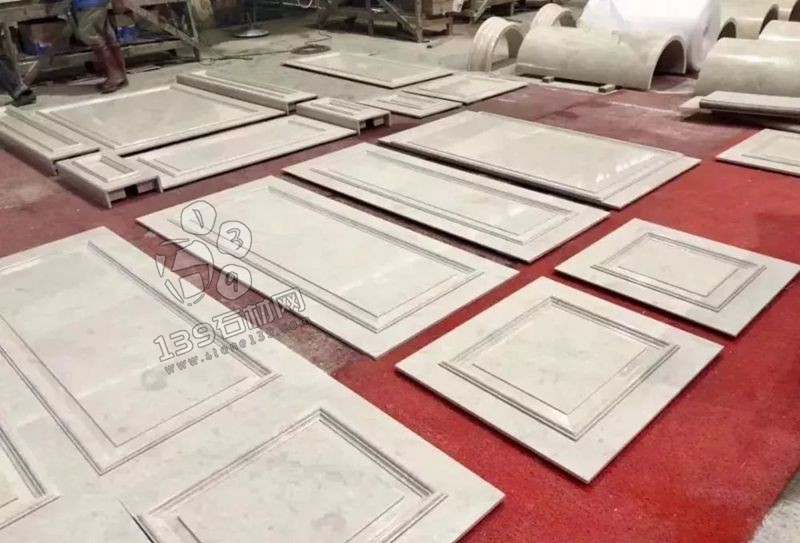 奧特曼米黃大理石羅馬背景墻排版過程賞析！